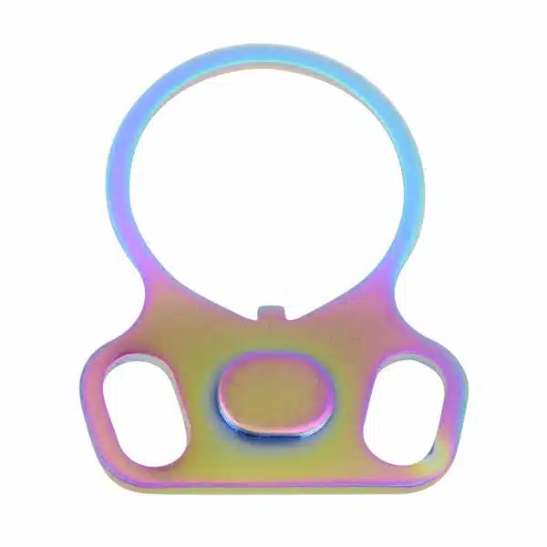 AR-15 Ambidextrous Single Point Sling Adapter Matte Rainbow PVD Finish - Image 3