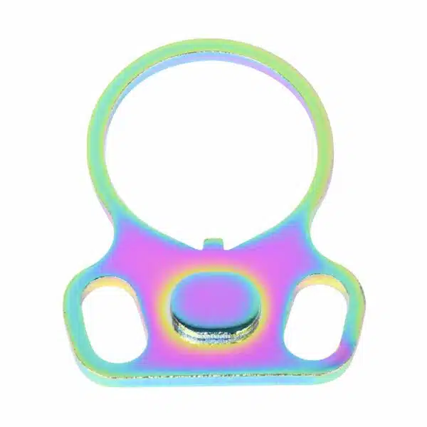 AR-15 Ambidextrous Single Point Sling Adapter in Rainbow PVD - Image 2