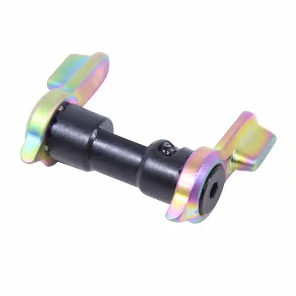 AR-15 Ambidextrous Safety 90 or 45 Degree Matte Rainbow PVD Coated - Image 2