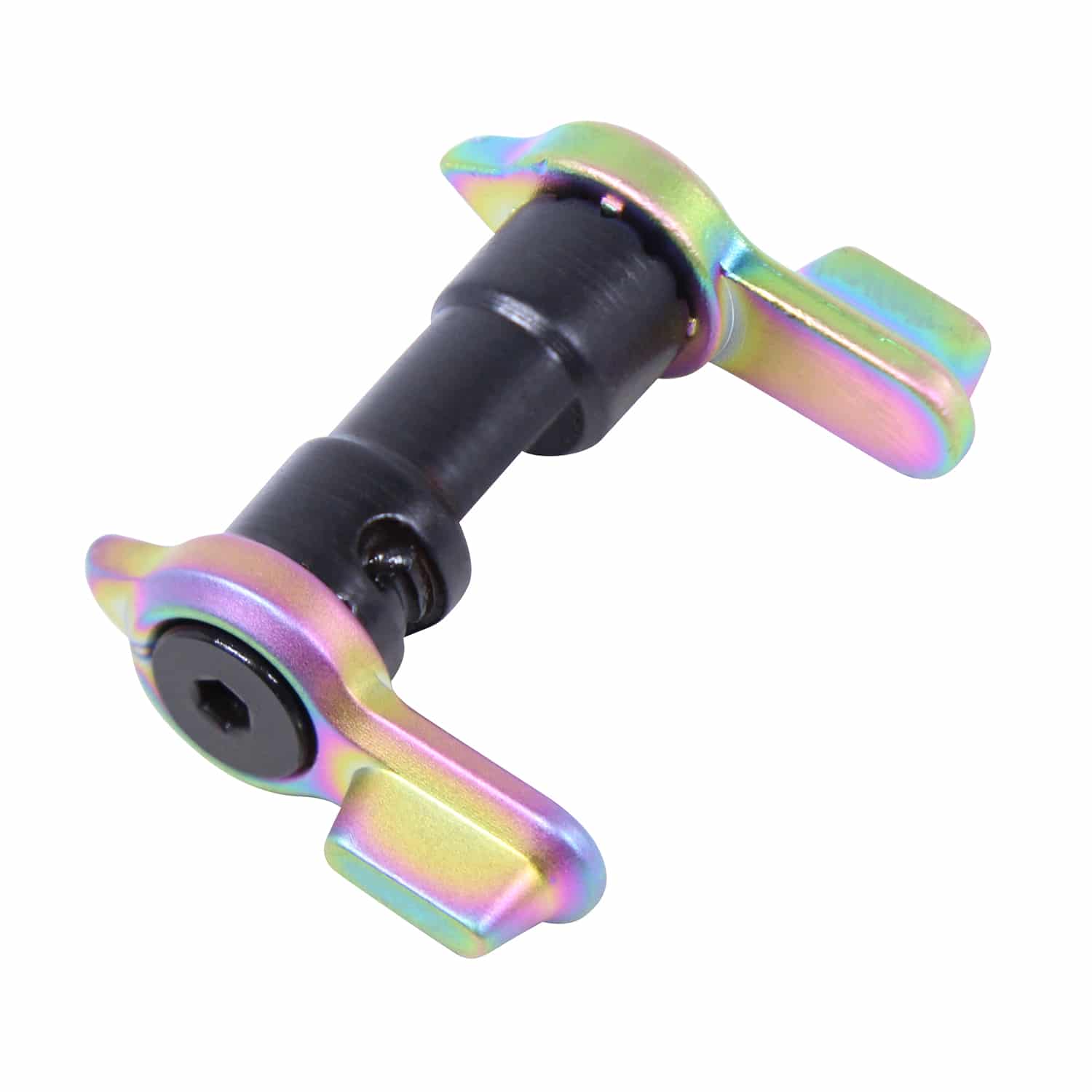 AR-15 Ambidextrous Safety 90 or 45 Degree Matte Rainbow PVD Coated