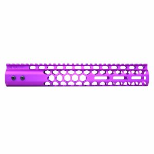 12" Honeycomb Series M-LOK Free Floating Handguard in Anodized Purple