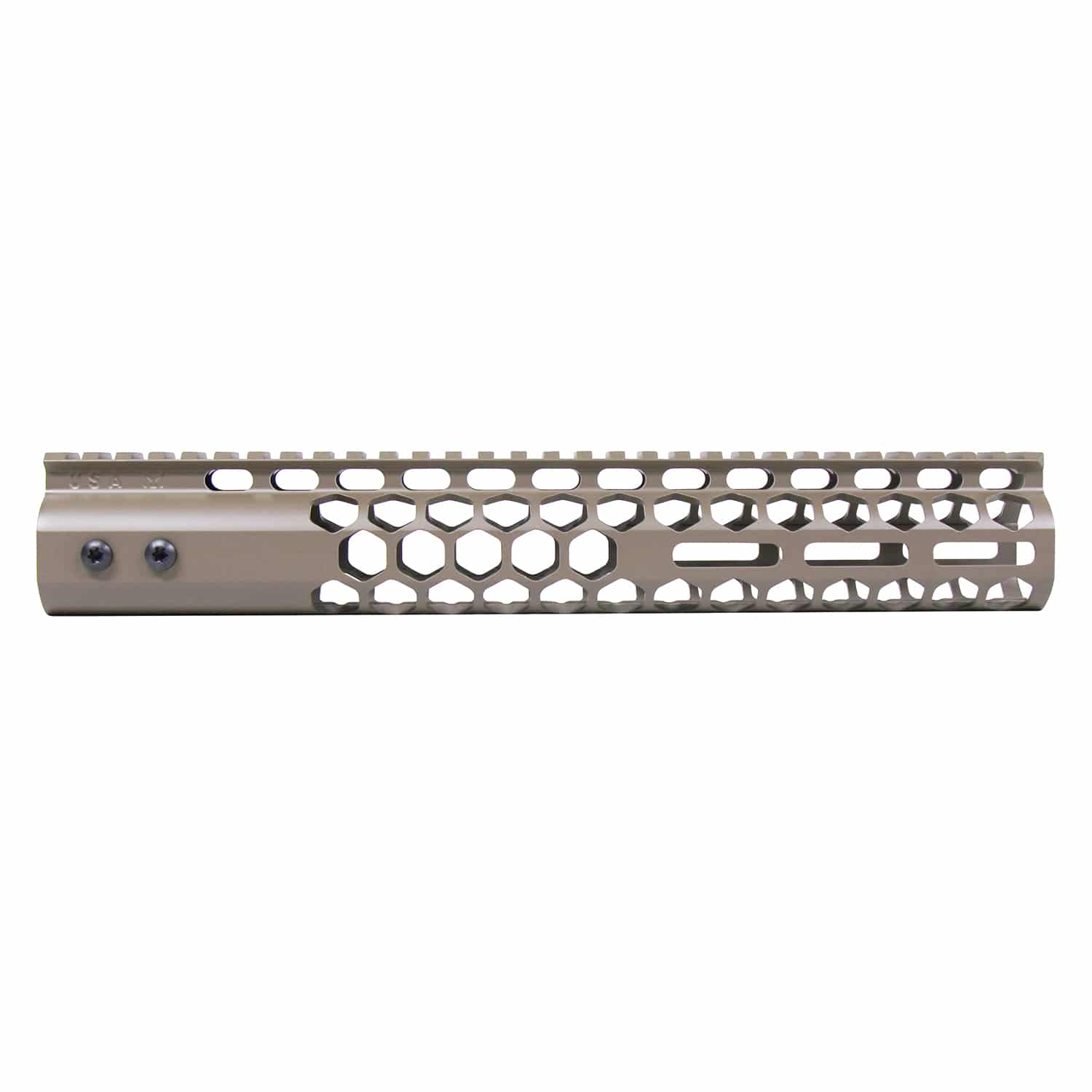 12 inch Air Lite Honeycomb M-LOK handguard with monolithic top rail in Flat Dark Earth finish