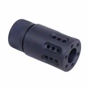 AR-15 Micro Slip Over Barrel Shroud with Ported Gatling Style in Anodized Black