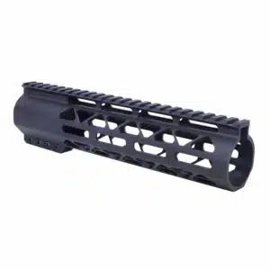 9 inch AIR-LOK M-LOK handguard with monolithic top rail in anodized black finish
