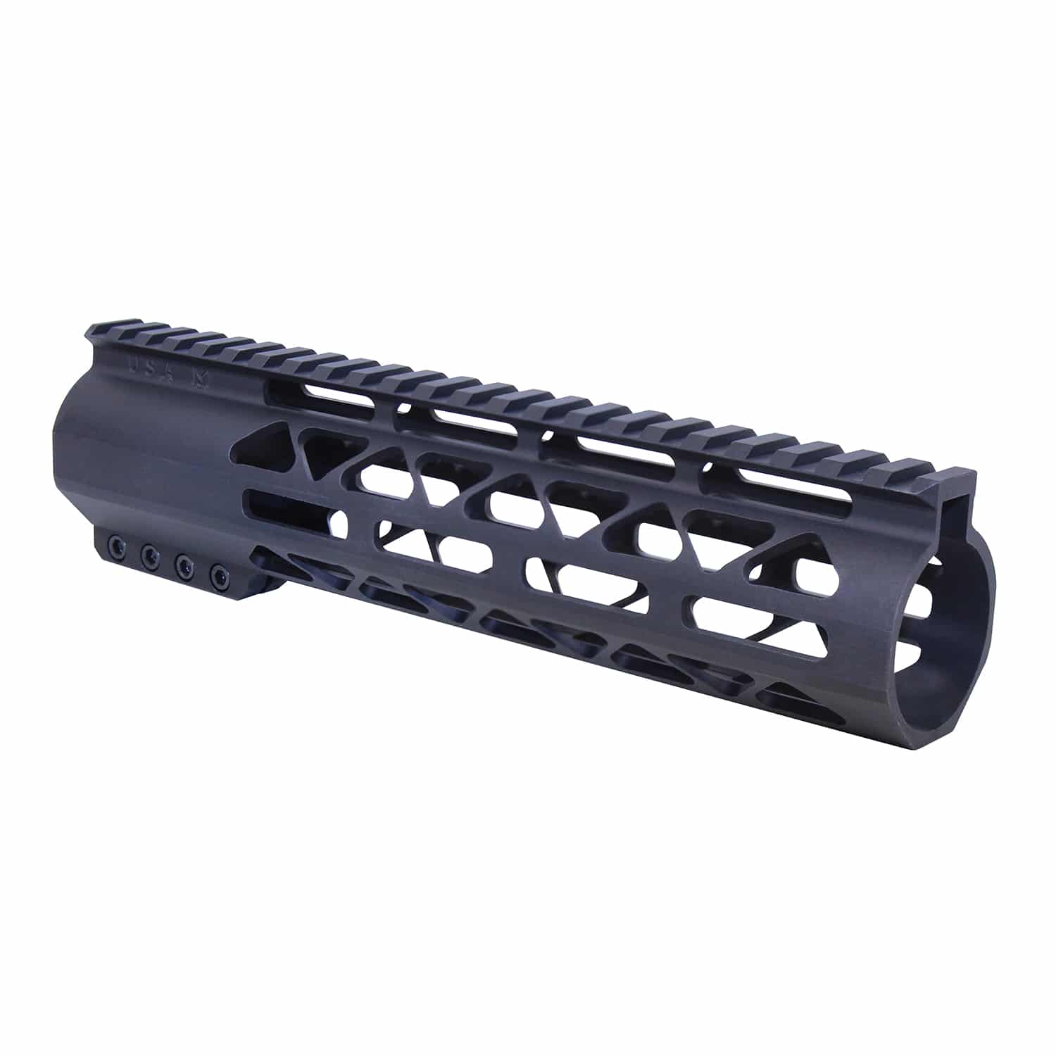 9 inch AIR-LOK M-LOK handguard with monolithic top rail in anodized black finish