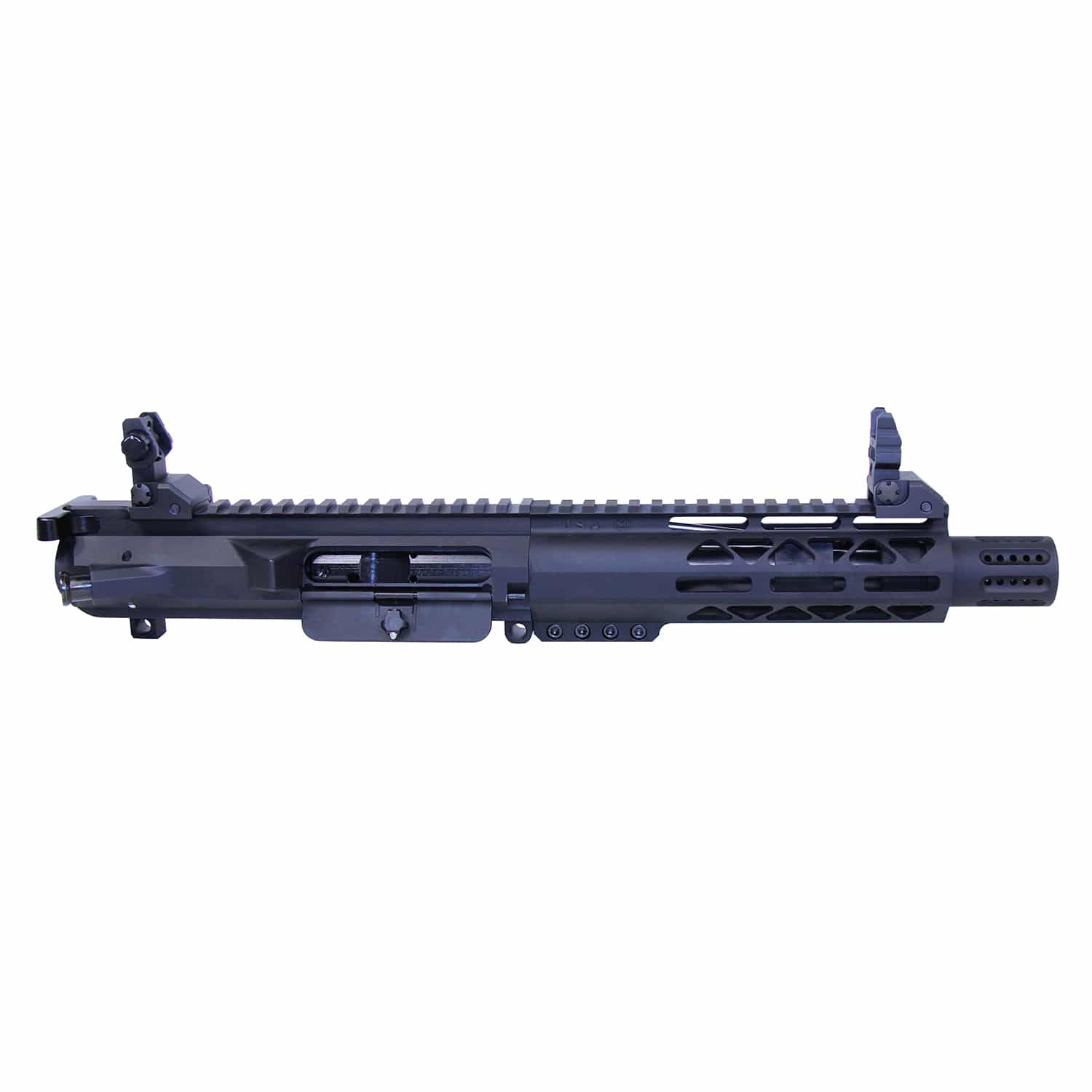 AR .308 Cal Complete Pistol Upper Kit with 7.75 inch barrel and flip up iron sights