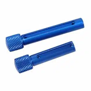 AR .308 Cal Extended Takedown Pin Set (Gen 2) in anodized blue finish