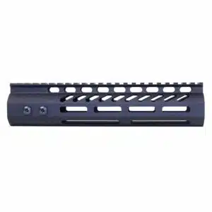 Anodized Black 9 inch M-LOK handguard with monolithic top rail for .308 caliber AR platform