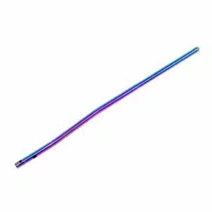 AR-15 pistol length gas tube with matte rainbow PVD coated finish