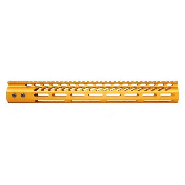 15" Lightweight M-LOK Free Floating Handguard in Anodized Orange