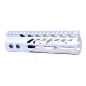 Anodized Clear 7 inch M-LOK free floating handguard with monolithic top rail