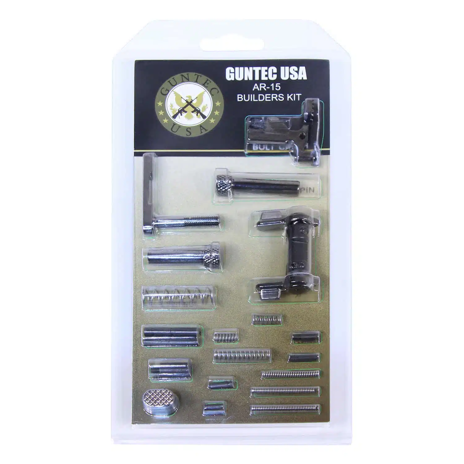 AR-15 Builders Kit with Black Chrome finish in retail packaging