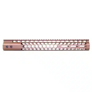 Anodized bronze 15-inch Air Lite honeycomb handguard with monolithic top rail and M-LOK slots