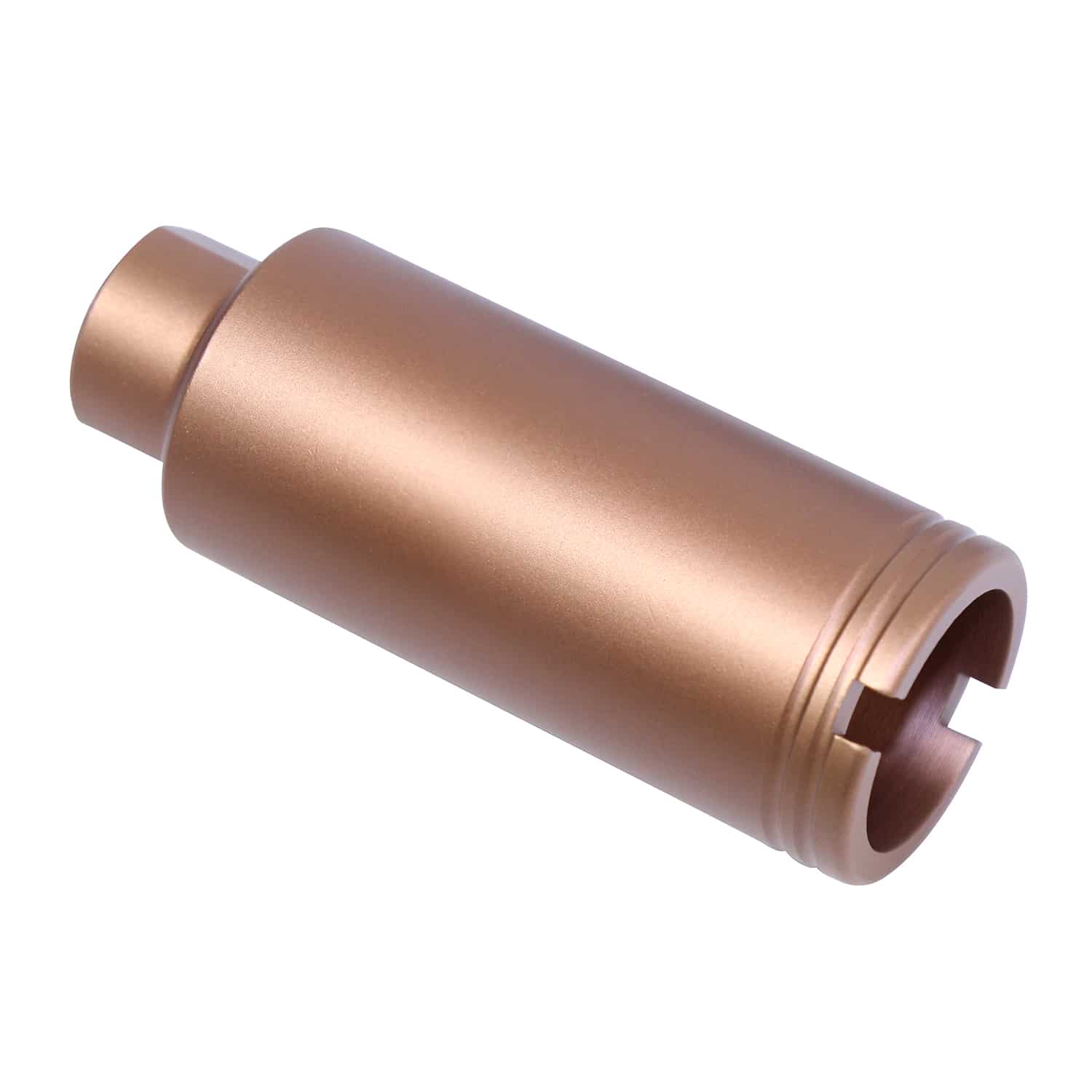 Anodized Bronze AR-15 Slim Line Cone Flash Can