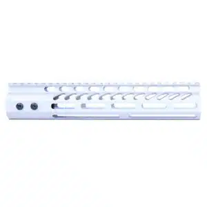 10" Anodized Clear M-LOK handguard with monolithic top rail and accessory slots