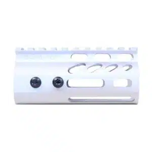 4 inch Ultra Lightweight Thin M-LOK Free Floating Handguard with Monolithic Top Rail in Anodized Clear finish