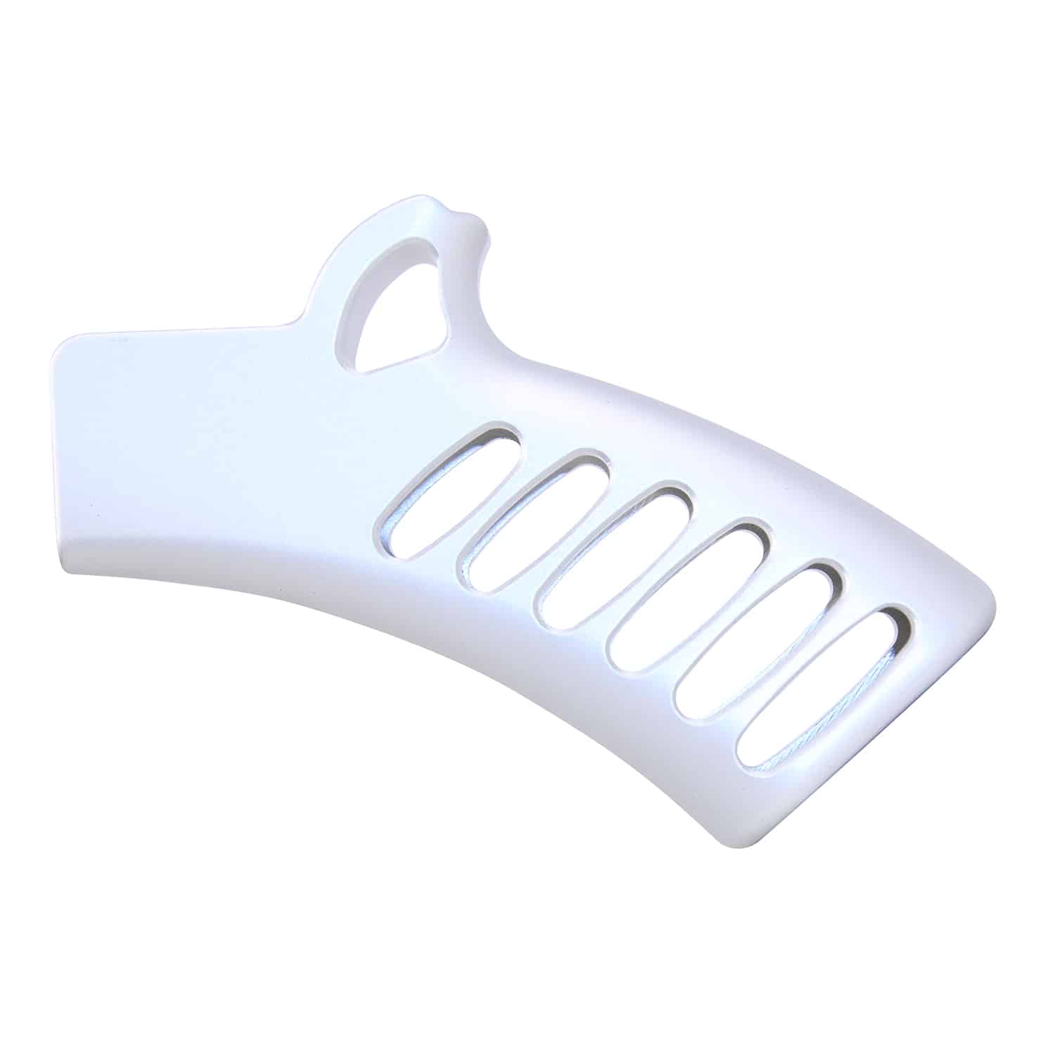 Ultralight Series Skeletonized Aluminum Featureless Grip in Anodized Clear finish