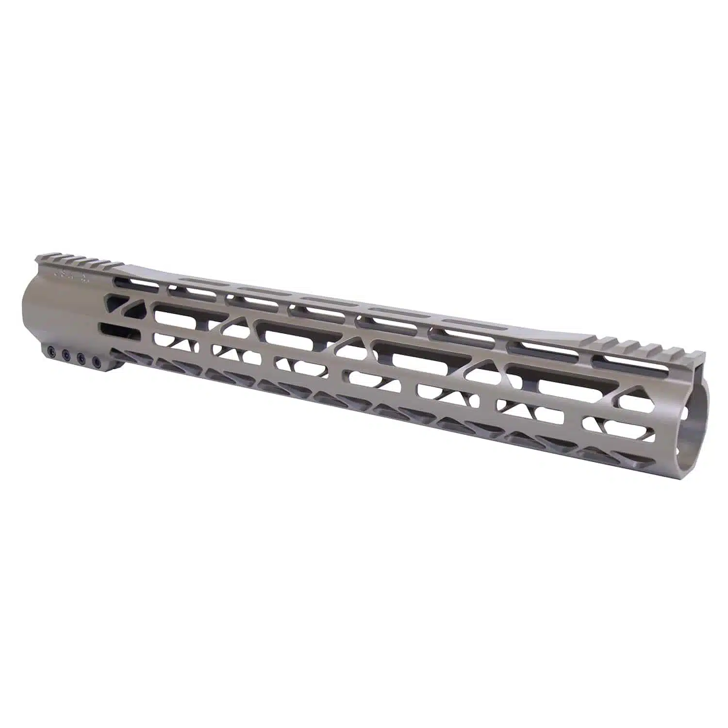 Flat Dark Earth AR-308 handguard with M-LOK slots and monolithic top rail
