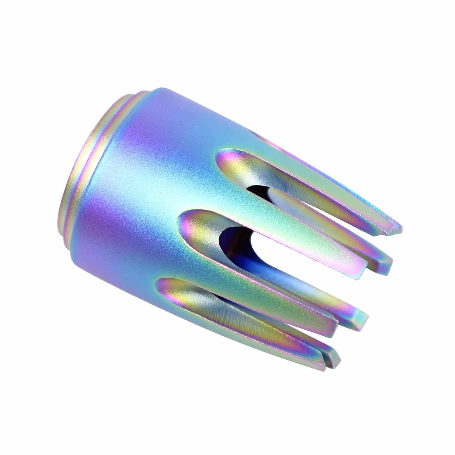 AR15 Claw Multi-Prong Flash Hider with Rainbow PVD Coated finish