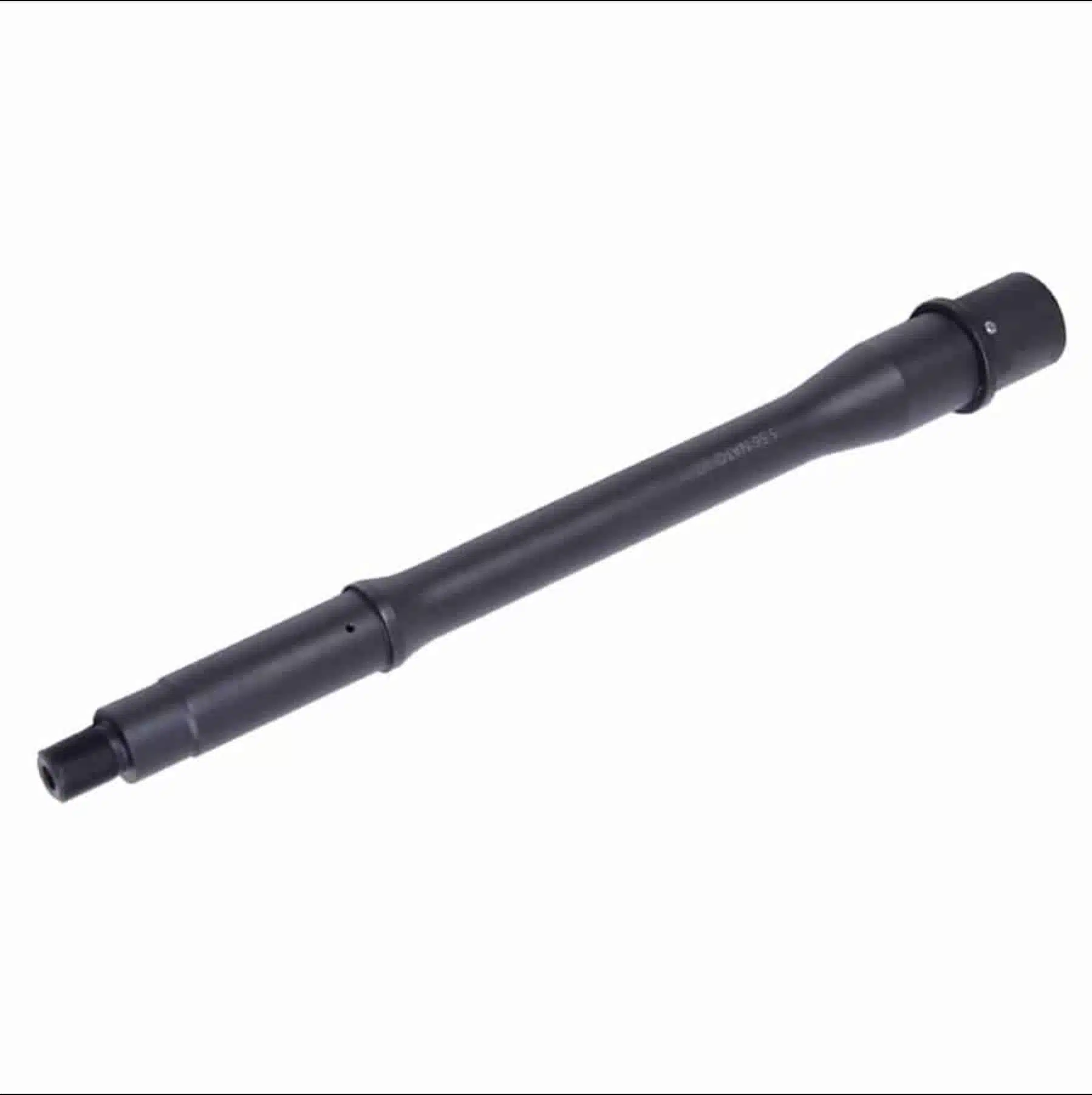 10.5 inch 5.56mm barrel with black nitride finish and gas block