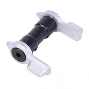 Unfinished AR-15 multi degree short throw ambi safety with black center and paddle levers