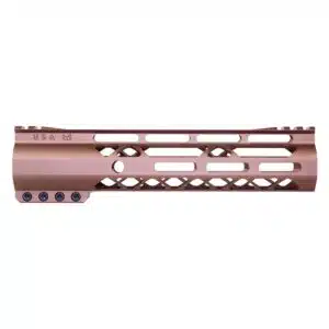 9 inch AIR-LOK M-LOK handguard with monolithic top rail in anodized bronze finish