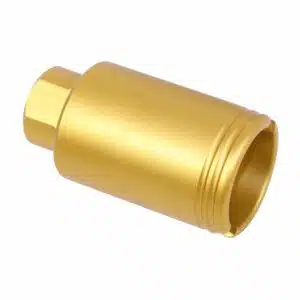 Anodized gold AR-15 Micro Slim Flash Can, 5.56/.223 Cal, 1/2 x 28 Thread