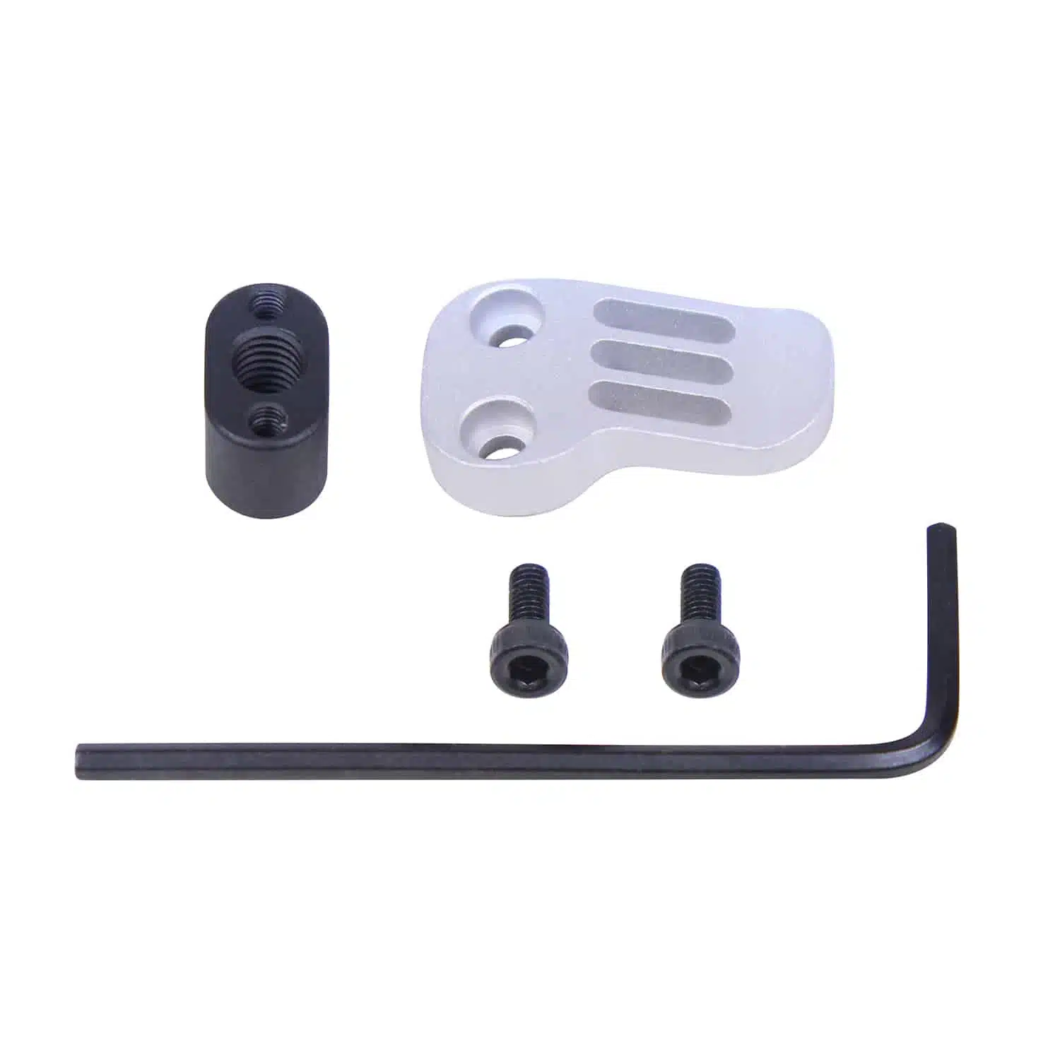 AR-15 / AR .308 Extended Mag Catch Paddle Release in raw unfinished T6 Aluminum with hardware