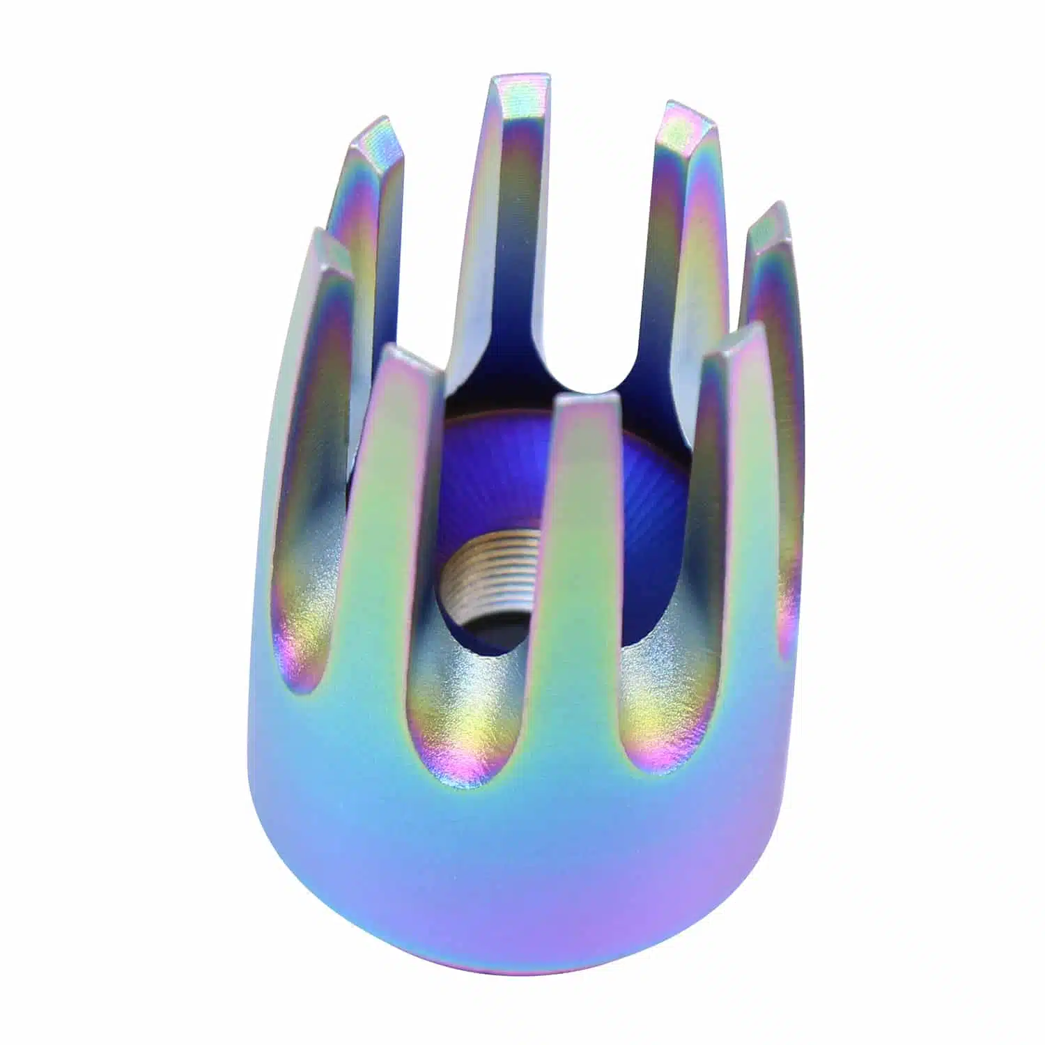 AR15 Claw Multi-Prong Flash Hider with Rainbow PVD Coated finish