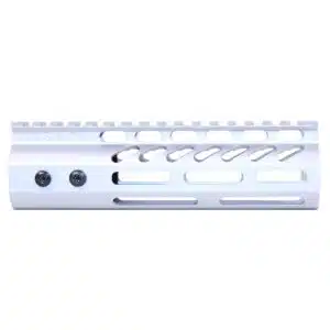 Anodized Clear 6.75 inch M-LOK handguard with monolithic top rail and M-LOK slots