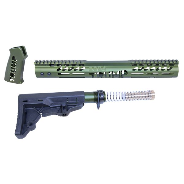 AR-15 Trump Series Furniture Set in Anodized Green