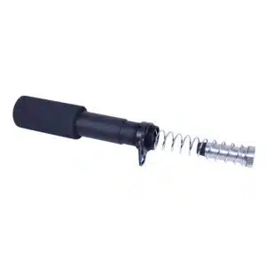 AR .308 Cal Pistol Buffer Tube Kit in anodized black with foam cover, spring, and buffer weight