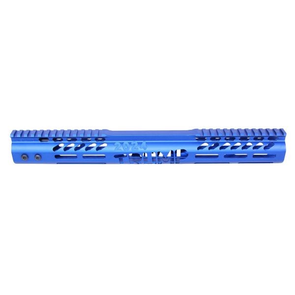 15" Trump Series M-LOK Free Floating Handguard in Anodized Blue