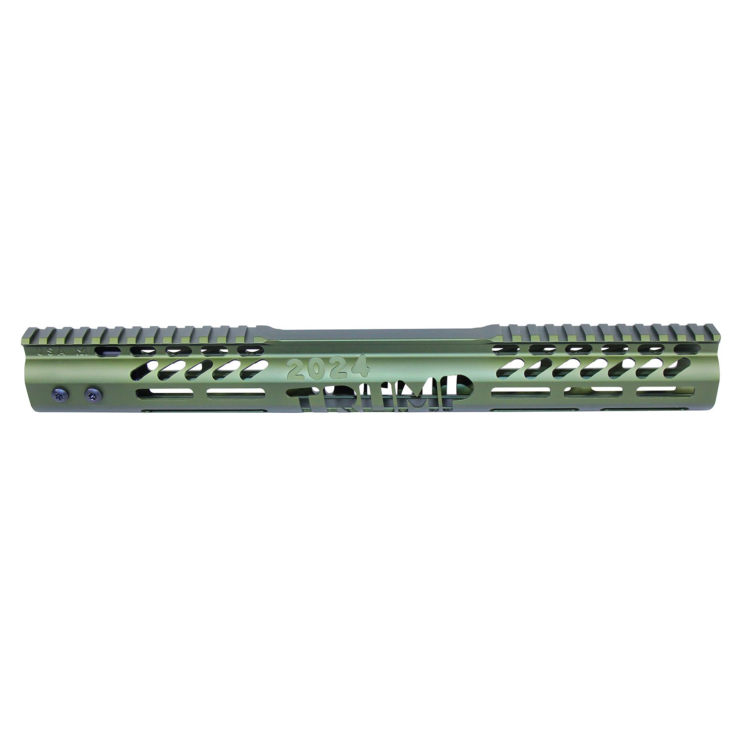 15" Trump Series M-LOK Free Floating Handguard in Anodized Green