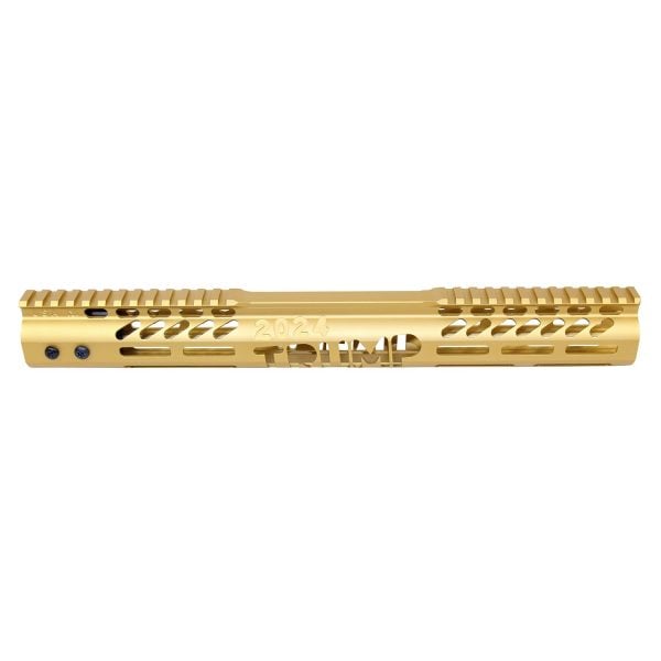 15" Trump Series M-LOK Free Floating Handguard in Anodized Gold