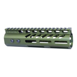 Olive Green Tactical .308 Rifle Handguard with M-LOK and Picatinny Rail System