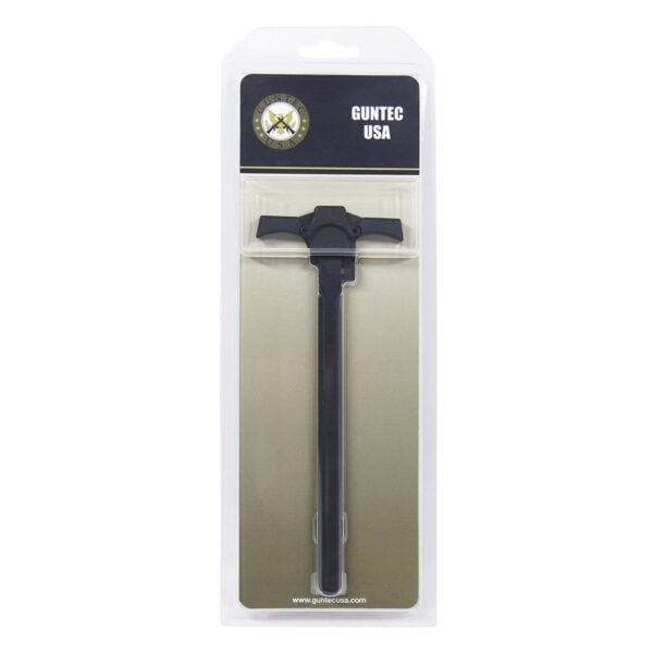 AR-15 Ambidextrous Quick Engage Charging Handle Black With Gold Handles - Image 2