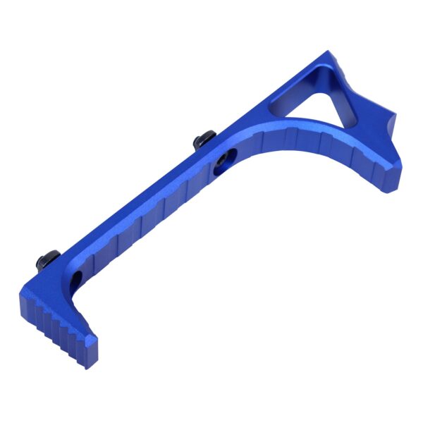 Long Minimalist Angled Grip For M-LOK in Anodized Blue - Image 3