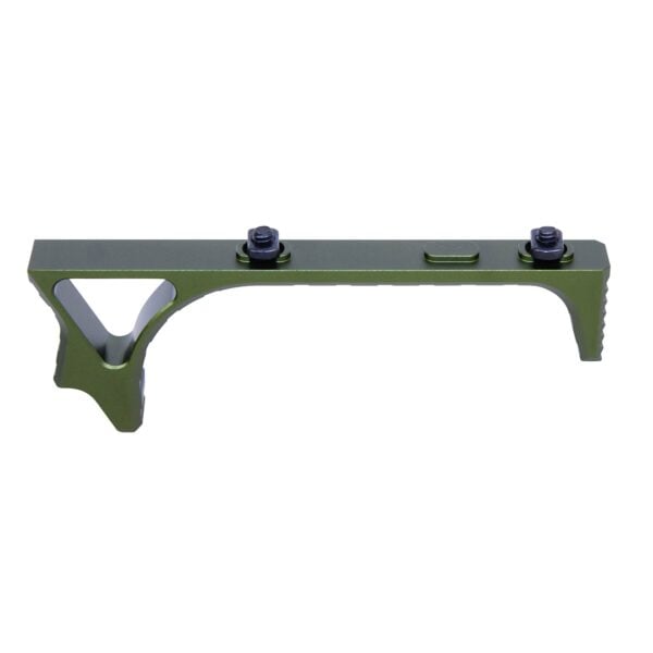 Long Minimalist Angled Grip For M-LOK in Anodized Green