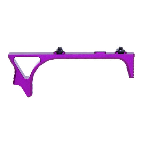 Long Minimalist Angled Grip For M-LOK in Anodized Purple - Image 2