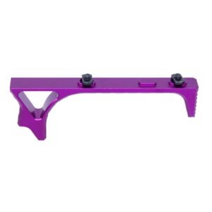 Long Minimalist Angled Grip For M-LOK in Anodized Purple