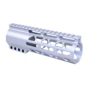 7 inch AIR-LOK handguard with monolithic top rail and M-LOK slots in anodized clear finish