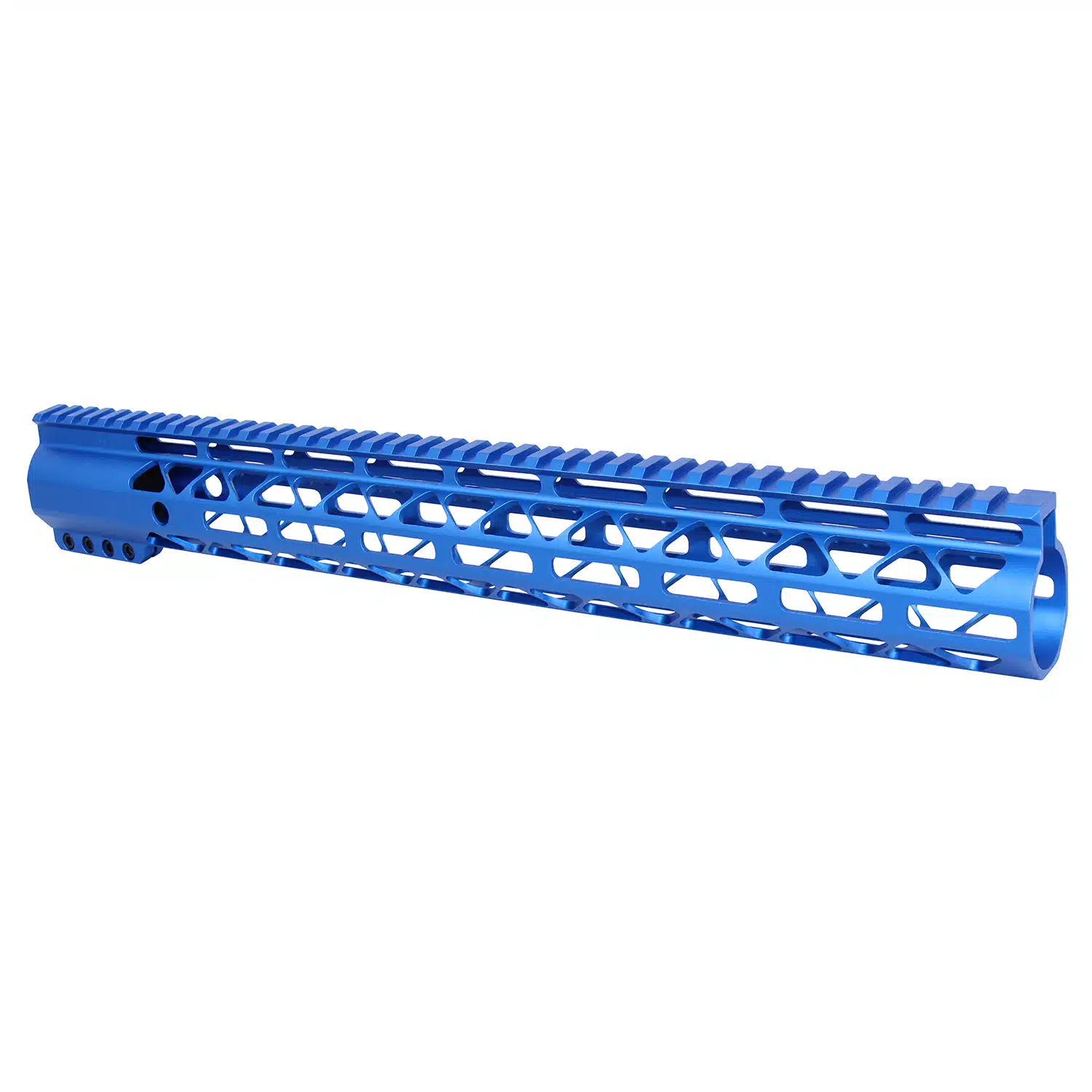 16.5 inch AIR-LOK handguard with monolithic top rail in anodized blue finish