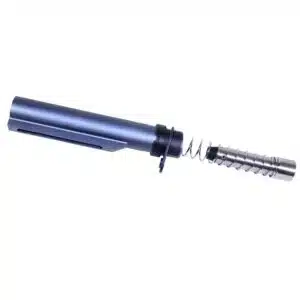 Anodized Grey 9mm Cal MIL-SPEC Buffer Tube with spring and buffer weight