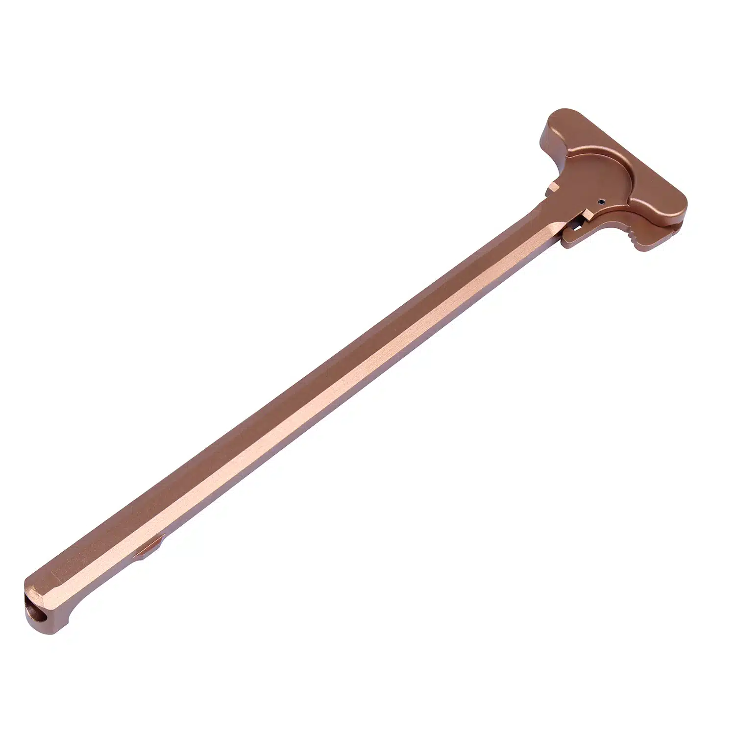 Anodized Bronze AR-10 / LR-308 Charging Handle with T-grip and Mil-Spec latch