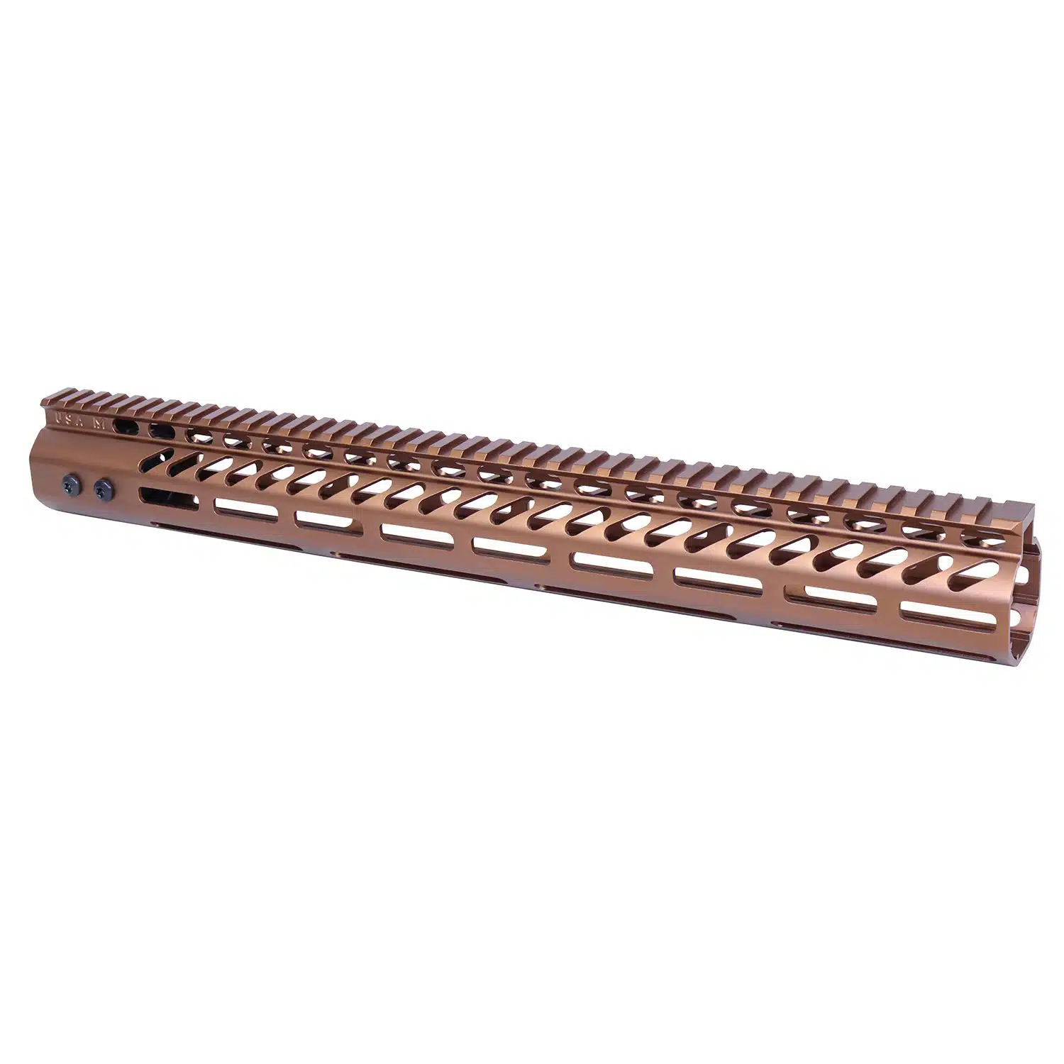 Anodized Bronze 16.5" M-LOK Free Floating Handguard with Monolithic Top Rail