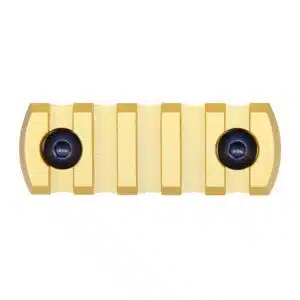 2.25 inch Removable M-LOK Accessory Rail in Anodized Gold finish with two black mounting screws