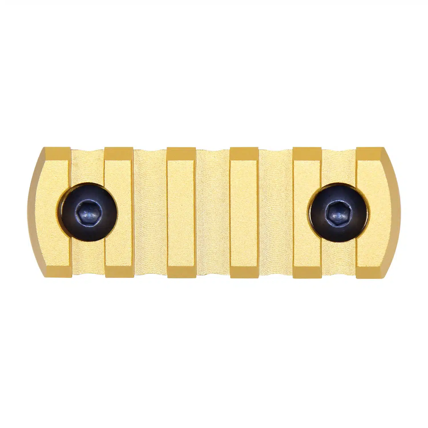 2.25 inch Removable M-LOK Accessory Rail in Anodized Gold finish with two black mounting screws