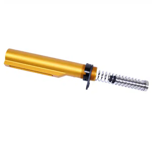Gold anodized precision tool with spiral tip for intricate tasks in crafting and electronics.