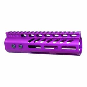 7-inch Anodized Purple M-LOK handguard with monolithic top rail for .308 caliber
